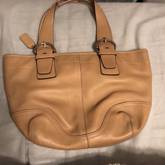 Coach brown handbag purse - Picture 1 of 4